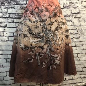 silhouettes Skirts - Ombré Pink Beige Brown Gold Sequin Aline Skirt silhouettes Skirts - Ombré Pink Beige Brown Gold Sequin Aline Skirt